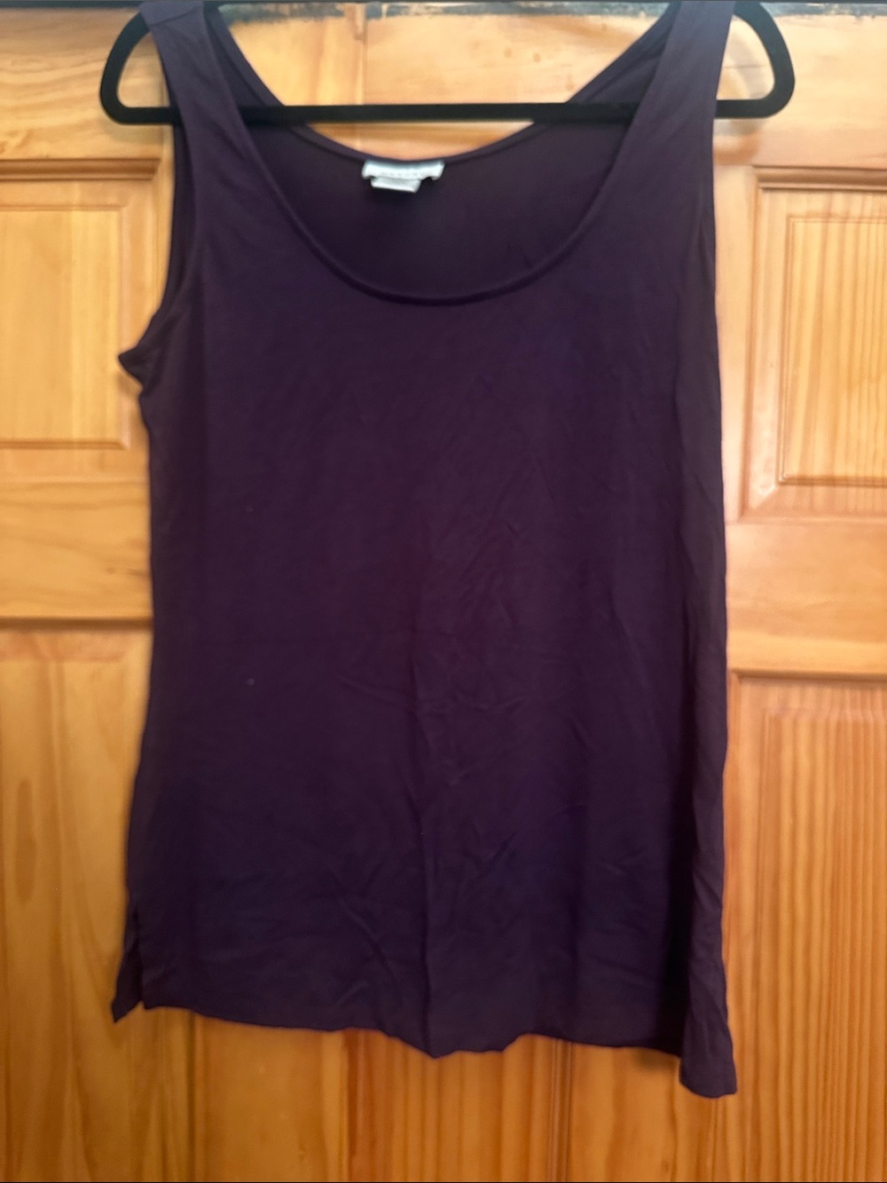 Natori Dark Plum Scoop Neck Tank